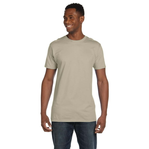 Hanes 4.5 oz. 100% Ringspun Cotton nano-T T-Shirt (4980) Vintage Khaki, 3XL