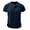 A-Blue266, variant on XIAONU Mens Henley Neck Slim Tee Fitted Short Sleeve Henley Neck Pullover Shirt Soft Casual Daily Tees