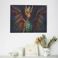 thumbnail image 6 of Gukieu Whimsical Dragon Color Cool Print Horizontal Canvas Decorative Painting 12x16 Inch Shrinkage Resistant Frame Hanging Home Wall Art Decor, 6 of 6