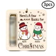 thumbnail image 2 of 3pcs Wooden Christmas Money Holder Ornament, Cash Gift Ornament for Tree Decor, Holiday Unique Pendant for Friend, Exquisitely Carved and Durable, 2 of 6