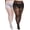 Black+white, variant on Plus Size Sheer Tights for Women,20D Control Top Pantyhose Reinforced Toes High Waist Stockings 2 Pairs 1XL-6XL