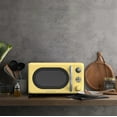 thumbnail image 4 of Galanz 0.7 Cu. ft. Retro Countertop Microwave Oven, 700 Watts, Yellow, New, 4 of 7