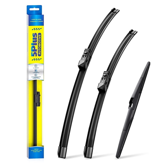 5 PLUS Silicone Water Repellent Windshield Wiper Blades Compatible with Mazda CX-5 CX-9 2023-2017 Windshield Wipers,All-Seasons Wiper blades-OEM Quality