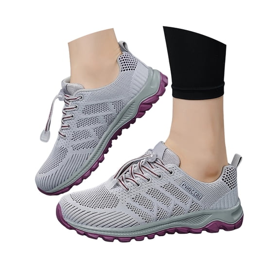 Mostsola Mesh Running Shoes for Women Lightweight Fashion Sneakers Lace up Breathable Athletic Shoes