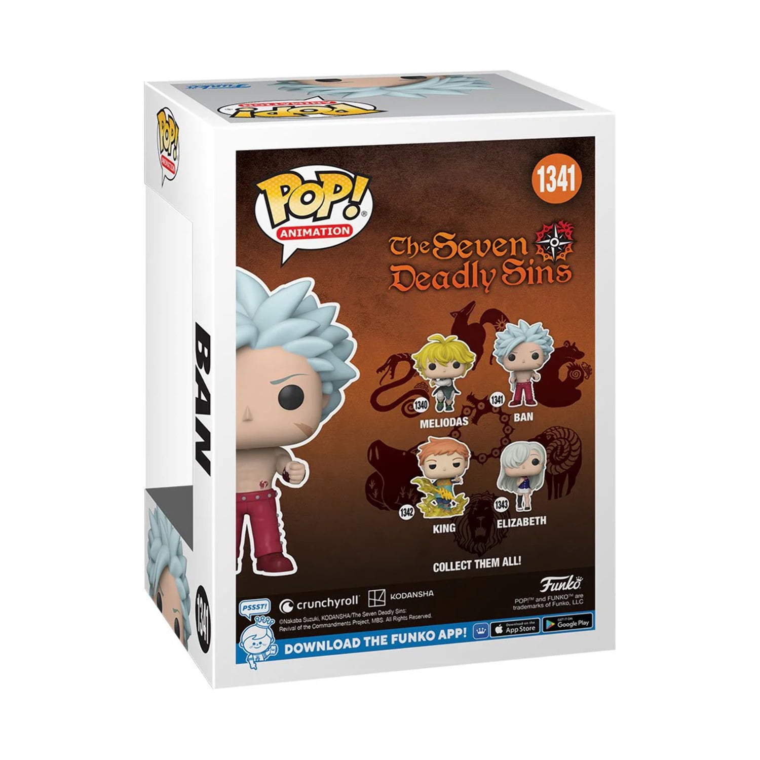 Seven Deadly Sins Ban Funko Pop! Vinyl Figure #1341 Seven Deadly Sins Ban Funko Pop! Vinyl Figure #1341
