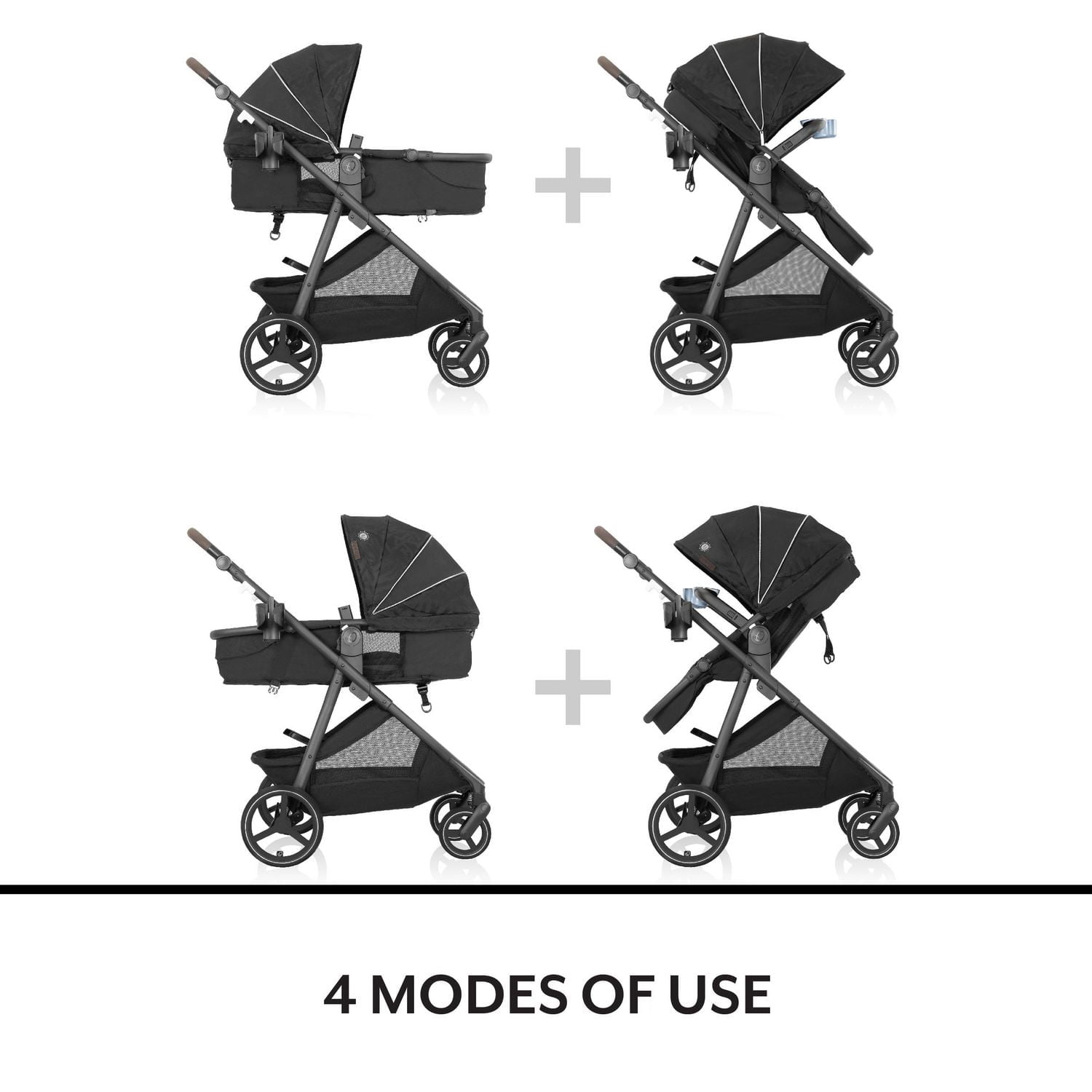 Evenflo Shyft Intuiti+ Poussette (3-55 lbs)