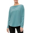 thumbnail image 1 of Camisas de entrenamiento para mujeres, sueltas, de secado rápido, elásticas, mangas largas, camiseta Abanopi Camisa deportiva, 1 of 7