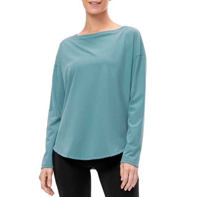 Camisas de entrenamiento para mujeres, sueltas, de secado rápido, elásticas, mangas largas, camiseta Abanopi Camisa deportiva