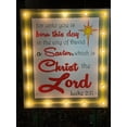 thumbnail image 4 of Lighted Luke 2:11 sign with red border Christmas yard art, 4 of 5