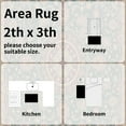 thumbnail image 6 of Area Soft Rugs 2x3 Washable Non Slip Boho Small Floor Entryway Rugs for Living Room Bedroom, Vintage Style Farmhouse Mat for Kitchen Red & Green, 6 of 7