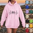 thumbnail image 5 of Godom Hoodies for Women Fleece Hooded Sweatshirts Oversized Pullover Long Sleeve Ladies Tops with Pocket Womens Sweatshirt, 5 of 6