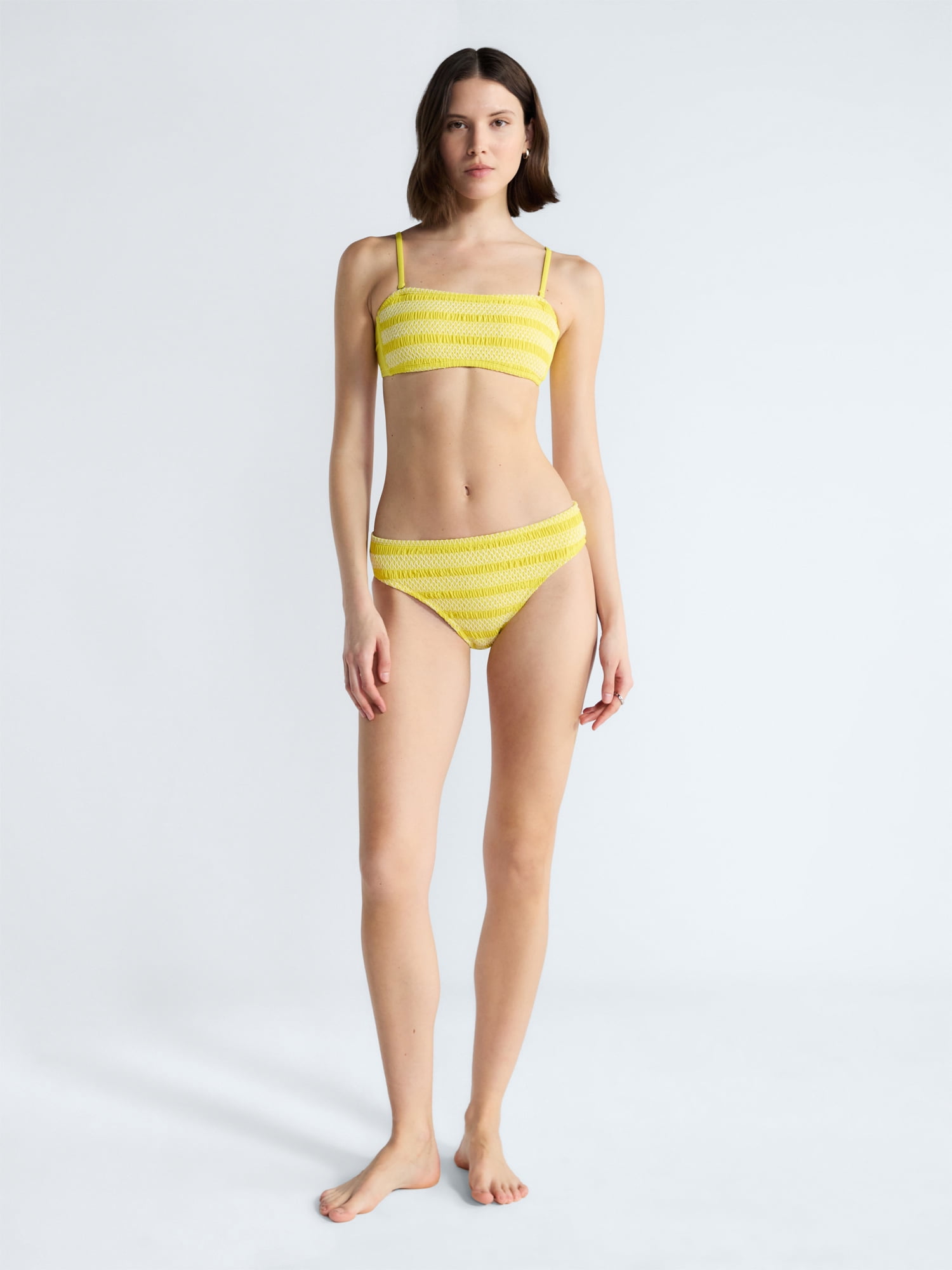 Free Assembly's Women's Textured Mid Rise Bikini Bottoms, Sizes XS-XL