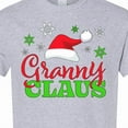 thumbnail image 4 of Inktastic Granny Claus with Christmas Santa Hat and Snowflakes T-Shirt, 4 of 5