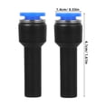 thumbnail image 2 of MERRYHAPY 5Ud Conectores Plásticos Para Manguera De Aire Conexión Rápida Para Equipos Industriales, 2 of 8