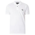 thumbnail image 5 of MA.STRUM Pique Polo Shirt, White, 5 of 5