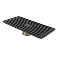 Black Floor Drain with Removable Cover Stainless Steel Bathroom Kitchen
