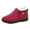 1-Red, variant on Winter Ankle Boots for Women Men Waterproof Anti-Slip Comfy Round Toe Fuzzy Warm Slip on Snow Booties