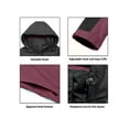 thumbnail image 7 of Little Donkey Andy Women's Waterproof Rain Jacket Lightweight Outdoor Windbreaker Rain Coat Shell for Hiking,Travel Dark Black/Red M, 7 of 7