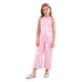 thumbnail image 1 of Doomiva Combinaison à Sequins pour Filles, Col Halter, Sans Manches, pour Danse Formelle, Rose 14, 1 of 7