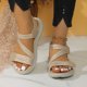thumbnail image 1 of WILLBEST Sandalias De Playa Para Mujer, Sandalias Casuales De Verano Para Mujer, Sandalias Con Hebilla Romana Abiertas, Zapatos Con Correa, Sandalias Con Punta Para Mujer, 1 of 4