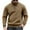 Camel, variant on LWavelet Men Half Zip Pullover Sweatshirt Casual Long Sleeve Patchwork Design Warm Fleece Top with Kangaroo Pocket for Outdoor Sports Activities