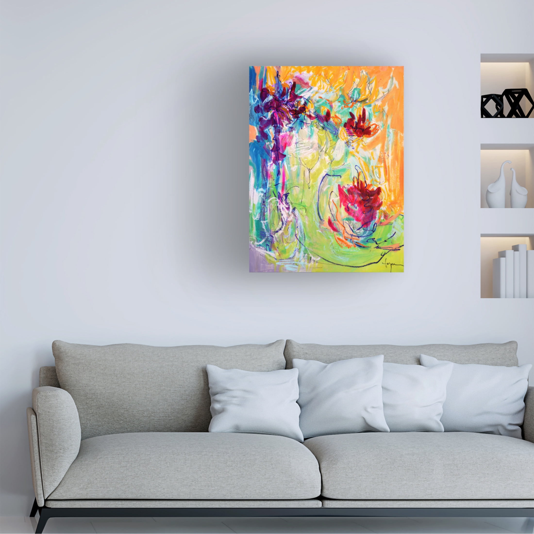 Canvas Wall Art - Dorothy Fagan ' Thrive' Wall Art for Living Room, Bedroom, or Office D?cor by Trademark Fine Art - 35 x 47 Inches