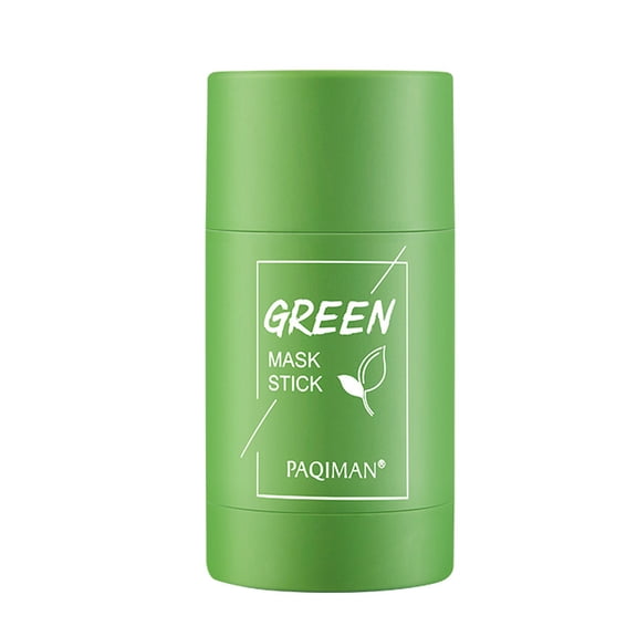 Green Mask Stick for Face Clean Pore Dirt Green Tea Stick Mask Blackhead Acne Face Mask Green Tea Cleansing Mask Hydrating Face Masks Clay Mask Deep Cleansing Skin Care Mud Mask