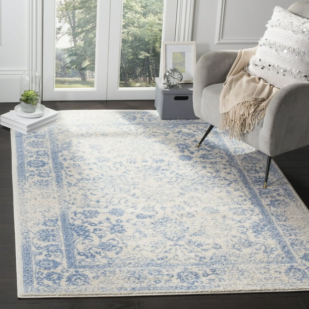 Safavieh Adirondack Wyatt Traditional Area Rug, Ivy/Lt Blue, 5'1"x7'6