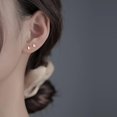 thumbnail image 2 of Solid 925 Sterling Silver Tiny Butterfly Earrings Studs for Women Teens Tiny Studs Earrings, 2 of 13