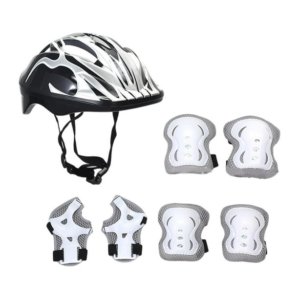 Conjunto de casco de bicicleta shamjiam para niños con coderas casco deportivo cómodo