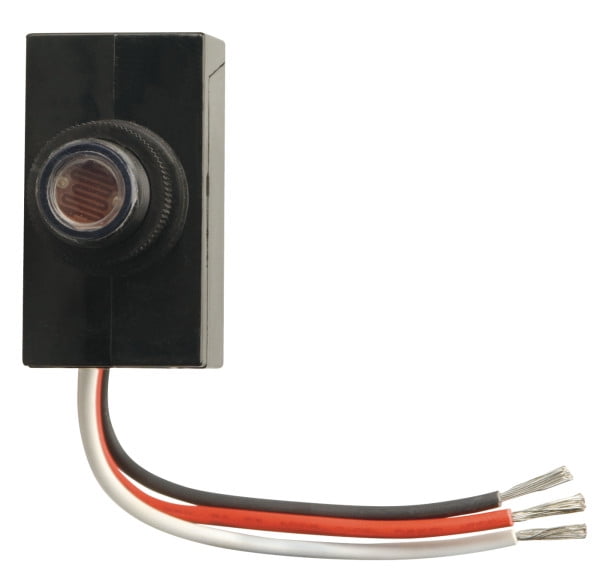 Woods 59410WD Outdoor Hardwired Stem Mount Light Control Sensor with Photocell 
