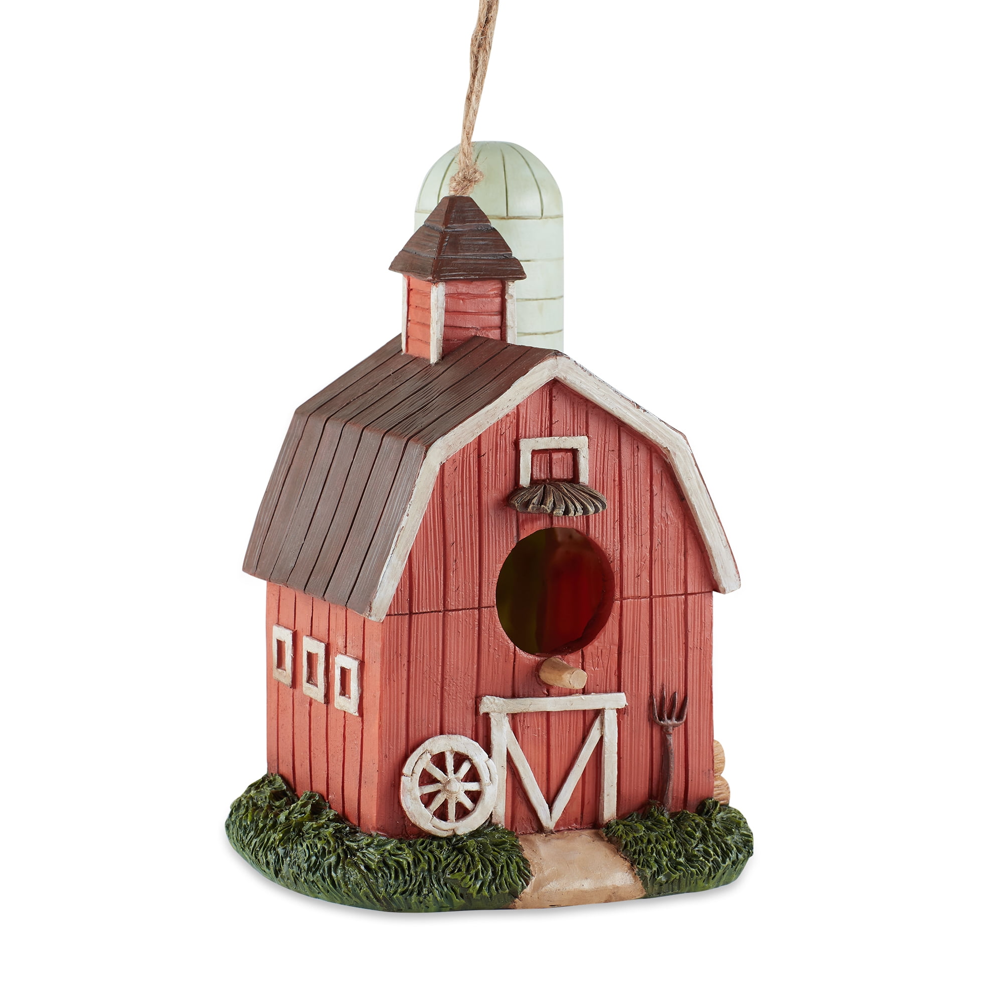 Details about   Birdhouse Patriotic Wooden Red White Stripes Patterned Tin Roof Star Opening New 