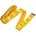 thumbnail image 3 of Cinta métrica de tela de plástico suave esencial para artesanos, regla flexible para sastres, amplia aplicación en costura, manualidades y construcción, con marcas fáciles de leer y extremos de metal, 3 of 4