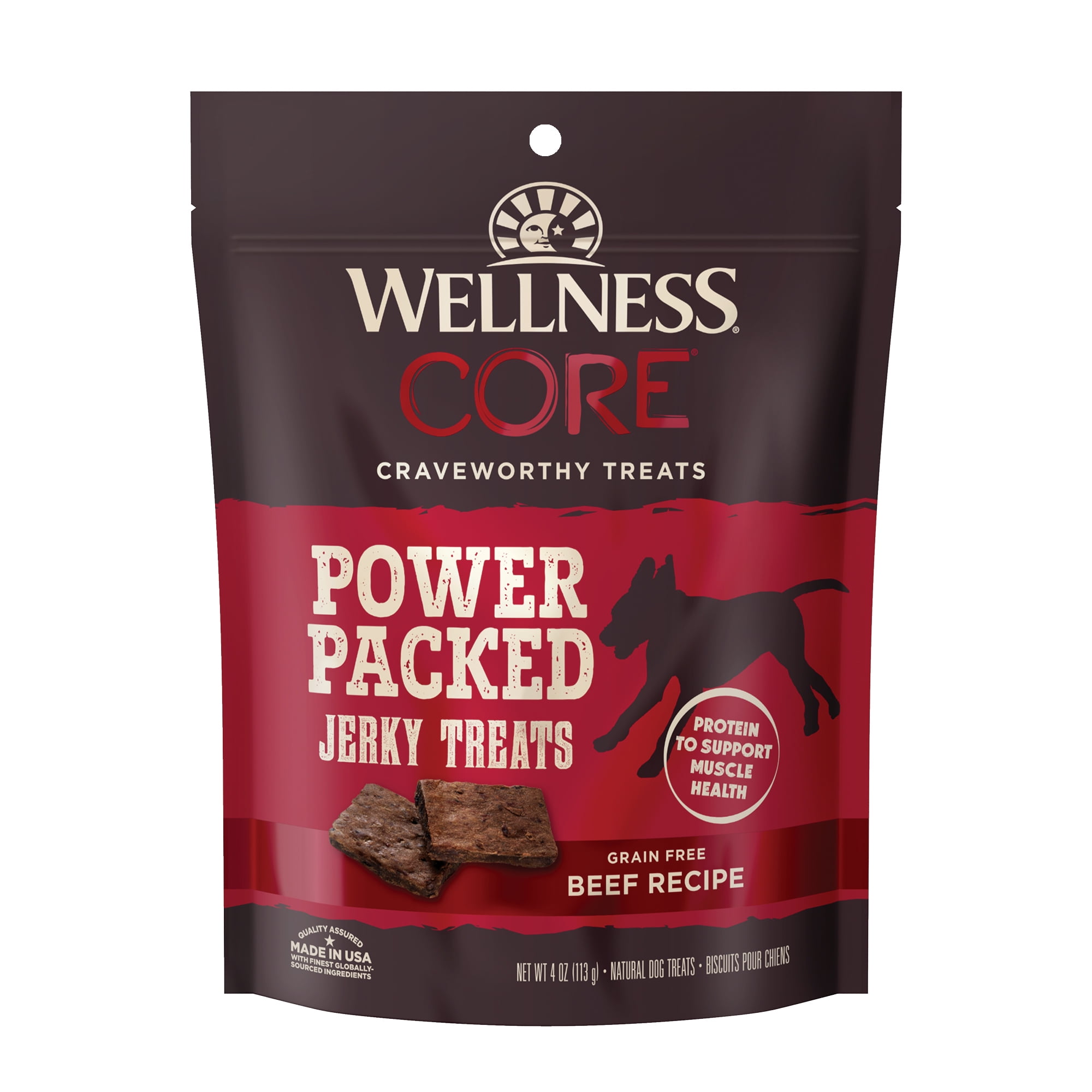 Newman s Own Grass Fed Beef Jerky Natural Chew Snack for Dogs 5oz Re sealable Bag Walmart