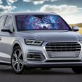 thumbnail image 4 of Yuyamidu Wolf Car Sunshade Starry Sky Car Windshield Cover for SUV Truck Van Accessories Butterfly Auto Heatshield Visor Blocks UV Rays Keep Your Vehicle Cool, 4 of 5