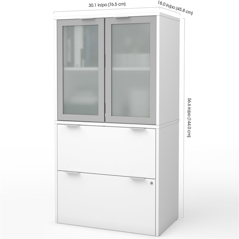 Bestar I3 Plus 2 Drawer Door File Cabinet In White Walmart Com Walmart Com