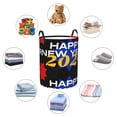 thumbnail image 6 of Balery Happy New Year 2024 (6) Round Laundry Basket with Handles Waterproof Freestanding Laundry Hamper for Clothes Toys in the Dorm and Family-Medium, 6 of 8