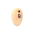thumbnail image 5 of Belly Navel Ring Water Buffalo Horn Black Star Design Surgical Steel 14 Gauge, 5 of 10