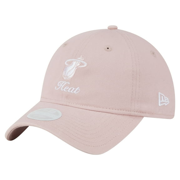 Women's-New Era Pink Miami Heat Gameday Preppy 9TWENTY Adjustable Hat
