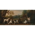 thumbnail image 3 of John Wootton 14x8 Black Modern Framed Museum Art Print Titled - Releasing the Hounds (ca. 1745), 3 of 5