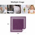 thumbnail image 4 of Dark Purple Retro Greek Key Cloth Napkins, Geometric Greece Ancient Farmhouse Washable and Reusable Dinner Napkins Set of 4, Table Napkin for Kitchen Party Birthday Wedding Hotel Housewarming 20"x20", 4 of 8