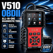 V510 OBD2 Scanner Diagnostic Tool -Code Reader, Reset Function, Data Stream, I/M Readiness, Full OBS2 Function, Modes 6 & 8, for All 1996+ Vehicles