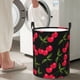 thumbnail image 5 of Fotbe Cherry Cesto de Ropa con Asas, Cesto Impermeable de Gran Capacidad, Bolsa de Lavado para Dormitorio, Cesto de Ropa con Ruedas y Asas-Medium, 5 of 6