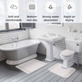 thumbnail image 6 of Vintage Boho Bathroom Rugs Set Farmhouse Green Non Slip Absorbent Soft Bath Mats 3 Piece Set with Bathroom Rug, U-Shaped Floor Mat, Toilet Seat Cover Small Size, 6 of 9