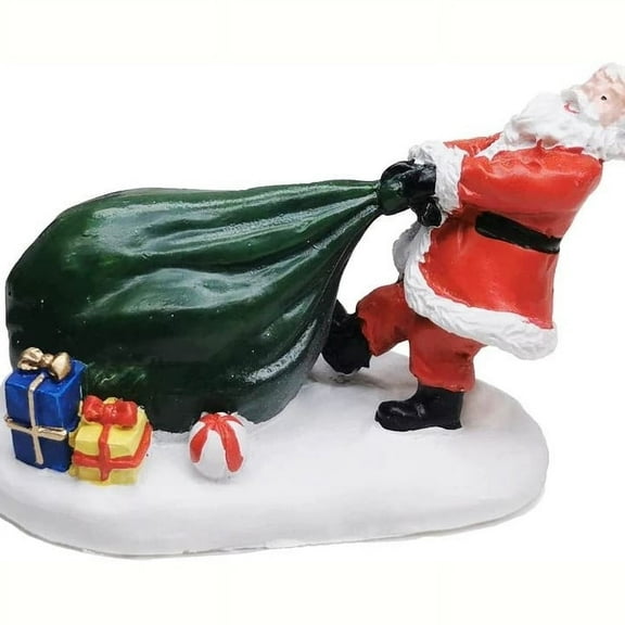 Christmas Village Santa with Gifts Figurine