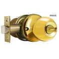 thumbnail image 2 of Constructor Chronos Privacy Door Knob Handle Lock Set for Bedroom and Bathroom Polished Brass Finish, 2 of 3