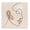 Minimal Line Portrait_v1, variant on Stupell Industries Bohemian Minimal Face Line Drawing Abstract Brown Tan Shapes Canvas Art, 17 x 17, by JJ Design House LLC