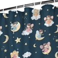 thumbnail image 3 of Dark Blue Star Fairy Pattern Shower Curtain 36"x72" ,Bathroom Decorative Shower Curtains Set with 12 Hooks,Modern Waterproof Washable Shower Curtain, 3 of 6