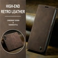 thumbnail image 6 of CaseMe Leather for Samsung Galaxy A13 4G Case, Flip Wallet Leather Case with Card Holder Magnetic Closure Shockproof Kickstand Protective Phone Cases Cover for Samsung Galaxy A13 4G 6.6-inch,Coffee, 6 of 12
