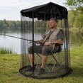 thumbnail image 5 of THOPBPRK Umbrella for Chair , Chair Mesh Cover Protective Bug Net for Camping Fishing and Backyard Relaxation Portable Shield for Outdoor Seating and Patio Furniture Accessories, Black Size:S, 5 of 6